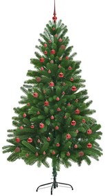 Karácsonyfa 300 LED-del állvánnyal Zöld 210 cm PE