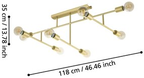 Eglo 98882 - Csillár BELSIANA 8xE27/40W/230V