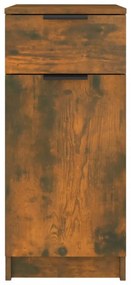 füstös tölgy színű szerelt fa íróasztalszekrény 33,5x50x75 cm