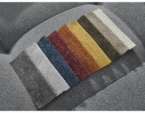 Szürke zsenília kinyitható-tárolóhelyes sarokkanapé (bal oldali-heverő résszel) Roxelane – Bobochic Paris