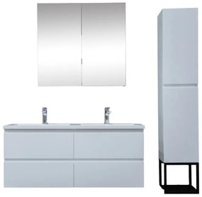 Fürdőszoba szekrény mosdóval SAT B-Way fehér fényes KSETBWAY15