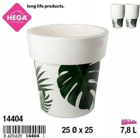 Kerek virágtartó 25cm,1db