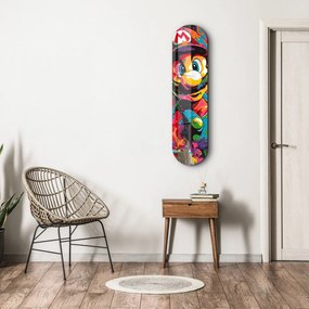 Mario rajongói edzett üvegkép, 20 x 80 cm