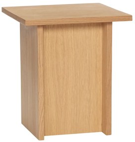 Tárolóasztal tölgyfa dekorral 35x35 cm Straight – Hübsch