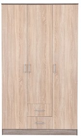 Miami gardróbszekrény 120x205 cm sonoma tölgy-yorki tölgy