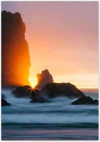 Poszterek 70x100 Sziklák Tenger Naplemente