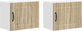 vidaXL Konyhaszekrény 2 pcs Sonoma tölgy 50 x 31 x 40 cm Faanyag