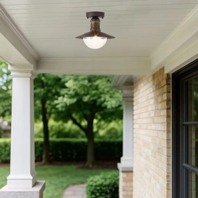 Brilagi - Kültéri mennyezeti lámpa MOLDE 1xE27/60W IP44 bronz/patina