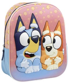Bluey Stars 3D hátizsák, táska 31 cm
