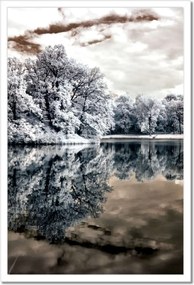 Poszterek keretben 40x60 Sziget a tavon