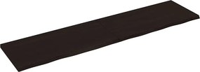 vidaXL sötétbarna kezelt tömör tölgyfa asztallap 200x50x(2-4) cm