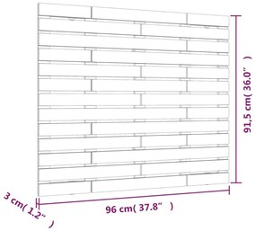 fekete tömör fenyőfa fali fejtámla 96 x 3 x 91,5 cm