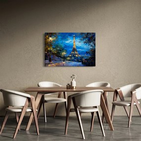 Kép - Olajfestmény az Eiffel-toronyról (90x60 cm)