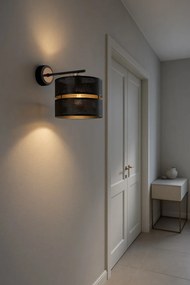 KAJA K-5504 MALAVI Fekete Színű Fali Lámpa 1xE27 15W IP20