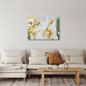 Kép - virágzó kaktuszok, vintage (70x50 cm)