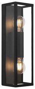 Eglo 99124 Amezola fürdőszobai fali/mennyezeti lámpa, fekete, E27 foglalattal, max. 2x60W, IP44