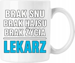 Orvos bögre Álom és Élet Nélkül Fehér 330ml