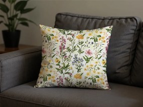 Díszpárnahuzat HERBELLE 45x45 cm, krém színű