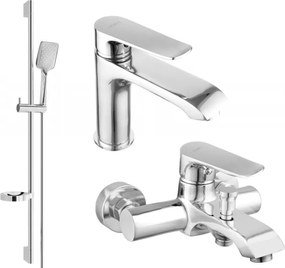 Mexen Pecos DS62 kád csaptelep készlet, króm - 72703DS62-00