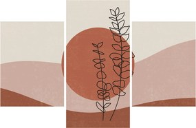 Kép - Boho levelek N⁰1 (90x60 cm)