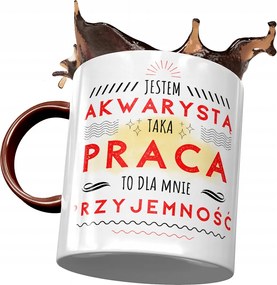 Bordó Bögre Akvaristának Nekem Öröm Nyomtatott Fotóval