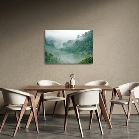 Üveg kép - Reggeli köd (70x50 cm)