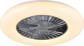 Fehér-ezüstszínű LED mennyezeti lámpa Visby – Trio