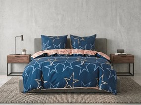 Mikroflanel ágyneműhuzat STARMISS sötétkék Ágyneműhuzat mérete: 70 x 90 cm | 140 x 200 cm