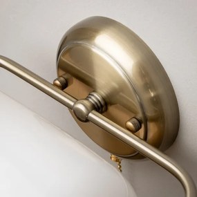 Brilagi - BANK OFFICE fali lámpa 1xE27/60W/230V sárgaréz/fehér