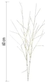 LED kültéri karácsonyi dísz 100xLED/3xAA meleg fehér IP44