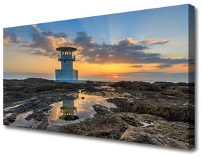 Vászonkép falra Lighthouse Landscape 100x50 cm
