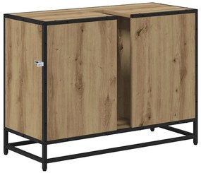 Fürdőszobai mosdószekrény kézműves tölgy 80 x 33 x 60 cm