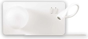 Ideal Lux Book-2 AP2 bianco Led fali lámpa 174822 G9 1x28W fehér jobb oldali