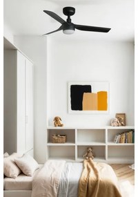 FARO 33822WT-1TW-LED Dimmelhető mennyezeti ventilátor MINI PUNTS LED/10W/230V fekete átm. 90cm WT + távirányító