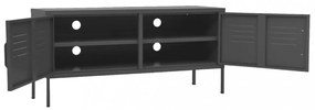 antracitszürke acél TV-szekrény 105 x 35 x 50 cm