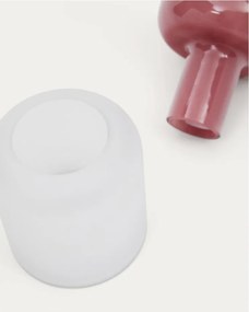 Rózsaszín üveg váza (magasság 19 cm) Kelse – Kave Home