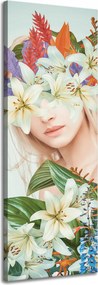 Vászonkép Királynő Virágok Nő Természet 40x120 cm Ideális ajándék