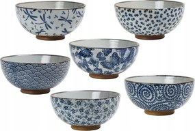 6 db-os japán tál szett Komorebi 11 x 9 cm 200 ml mix