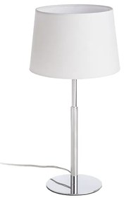 RENDL R11986 BROADWAY asztali lámpa, dekoratív fehér króm