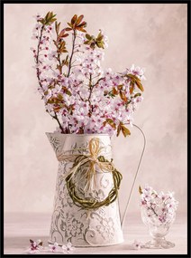 Gyönyörű poszter 60x90 virág kancsó csokor fotó