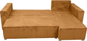 Mustársárga sarokkanapé SMART COSARO, kétoldalas + 2 párna INGYEN