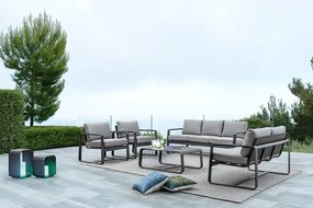 Szürke fém kerti fotel Merrigan – Bizzotto