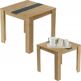 Étkező konyhaasztal Future tölgy antracit 4 személyes modern loft