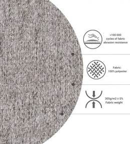 Világosbarna ágyneműtartós boxspring ágy 180x200 cm Imagine – Maison de Rêve