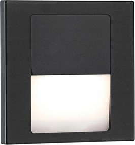 Paulmann Tsaro Led süllyesztett fali lámpa 80x36mm 1W 2700K matt fekete