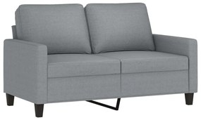vidaXL kétszemélyes világosszürke szövetkanapé 120 cm