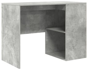 Íróasztal Beton szürke Fa kompozit Kompakt Tárolás Íróasztal