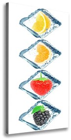 Feszített vászonkép Gyümölcs és jég ocv-81551206