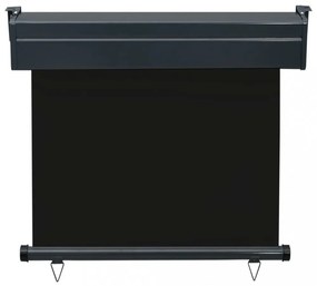 fekete erkély oldalnapellenző 85 x 250 cm