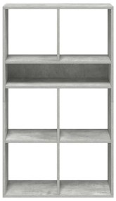 könyvszekrény betonszürke 66x31x112 cm szerelt fa
